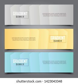 Abstract beautiful banner color gradient background 