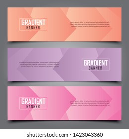 Abstract beautiful banner color gradient background 