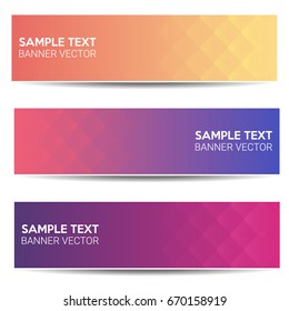Abstract beautiful banner color gradient background, Vector illustration