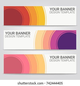 Abstract beautiful banner template background, Vector illustration ,Design for business presentation ,Header web and cards template