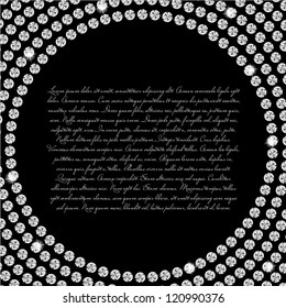 Abstract beautiful black diamond background vector illustration