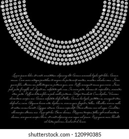 Abstract beautiful black diamond background vector illustration
