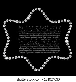 Abstract beautiful black diamond background vector illustration