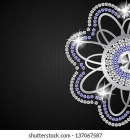 Abstract beautiful black diamond background vector illustration
