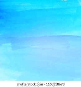 Abstract beautiful blue watercolor background