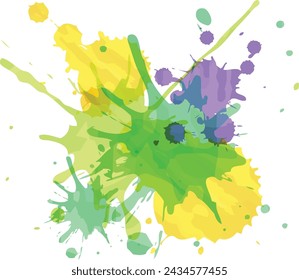abstract beautiful blue watercolor splash and stroke background.color shades art by drawn
