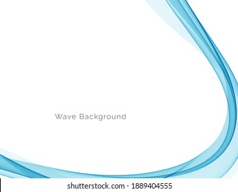 Abstract beautiful blue wave circular background
