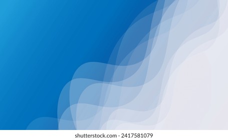 Resumen hermoso fondo ondulado azul