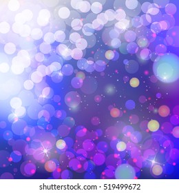 abstract beautiful bokeh glowing space colorful background