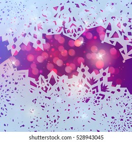 abstract beautiful bokeh glowing space colorful background