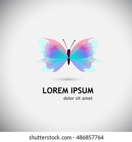 abstract beautiful butterfly object. Vector