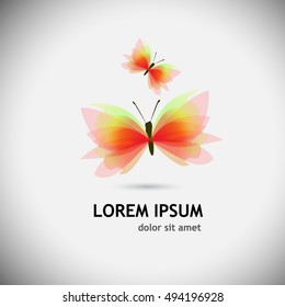 abstract beautiful butterfly object. Vector