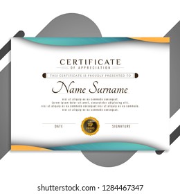 Abstract beautiful Certificate design 