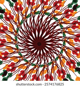 Abstract beautiful colorful vector circular mandala design Stock Vector