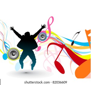 abstract  beautiful dancing background, ve tor illustration.