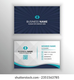 Abstract Beautiful Dark Blue Comic Business Card Template, can be used for business designs, presentation designs or any suitable designs.