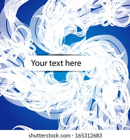 abstract beautiful  dark-blue background with gentle waves