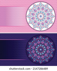 Abstract beautiful decorative mandala design background. Design for invitation, wedding card, Diwali, decoration. India, Indian, Arabic, Damask, Asian, Turkish, Dubai