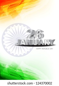 Abstract beautiful design art background for Indian republic day. vector illustration