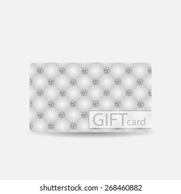 Abstract Beautiful Diamond Gift Card Design, Vector Illustration