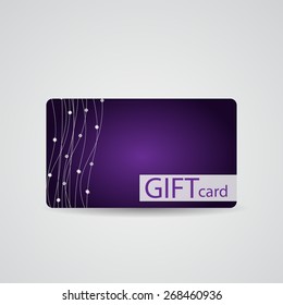Abstract Beautiful Diamond Gift Card Design, Vector Illustration