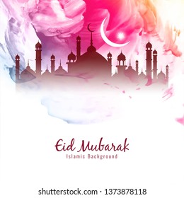 Hermoso vector de fondo islámico de Eid Mubarak