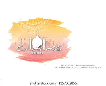 Abstract beautiful Eid-Al-Adha elegant background design
