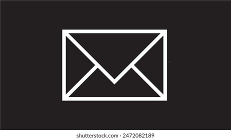 Abstract beautiful Email envelope icon vector illustration.