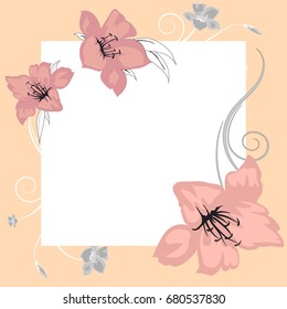 Abstract beautiful floral background.
