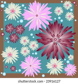 Abstract   beautiful  floral background (vector)