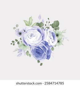 Abstract and Beautiful Floral Bouquet. Illustrator and designer. Wedding Invites, save the date, Birthday Invites, Video Invites, E-Cards.