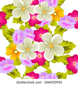 abstract beautiful floral seamless pattern. For your fashion design, fabric, prints. Postcards and invitations for birthday, Valentine's day, wedding, party. Vector illustration