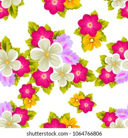 abstract beautiful floral seamless pattern. For your fashion design, fabric, prints. Postcards and invitations for birthday, Valentine's day, wedding, party. Vector illustration