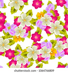 abstract beautiful floral seamless pattern. For your fashion design, fabric, prints. Postcards and invitations for birthday, Valentine's day, wedding, party. Vector illustration