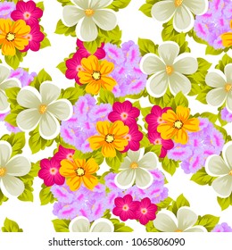 abstract beautiful floral seamless pattern. For your fashion design, fabric, prints. Postcards and invitations for birthday, Valentine's day, wedding, party. Vector illustration