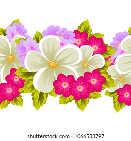abstract beautiful floral seamless pattern. For your fashion design, fabric, prints. Postcards and invitations for birthday, Valentine's day, wedding, party. Vector illustration