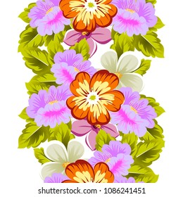 abstract beautiful floral seamless pattern. For your fabric design, clothing, printed matter. invitations to the wedding, birthday, Valentine's day and much more. Vector illustration.
