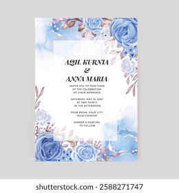 Abstract Beautiful Floral and Vector Invitation Card. Illustrator and designer. Wedding Invites, save the date, Birthday Invites, Video Invites, E-Cards.