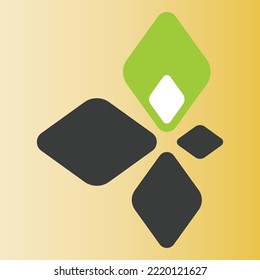 Abstract beautiful flower shape element design and symbol art