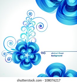 Abstract beautiful flower vector background cover template.