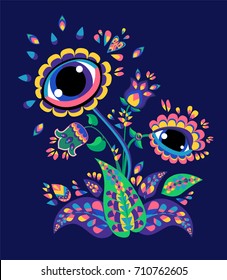 Abstract beautiful flowers, Flower Design, Vector Illustration Nature. Flowers for print  