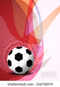 Abstract beautiful football background with waves. Vector illustration