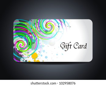 abstract beautiful gift card design, vector illustration.