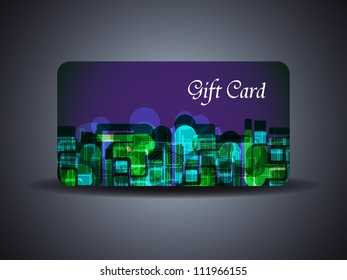 abstract beautiful gift card design