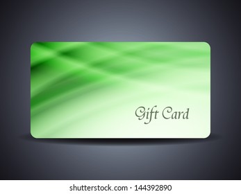 abstract beautiful gift card design in wave style. 