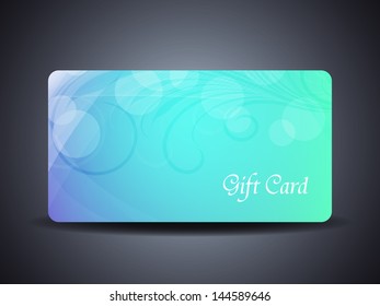 Abstract beautiful gift card design