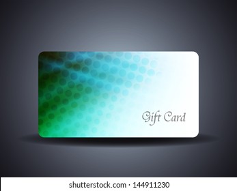 abstract beautiful gift card design in wave style.
