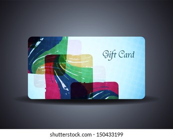 abstract beautiful gift card design. vector illustration