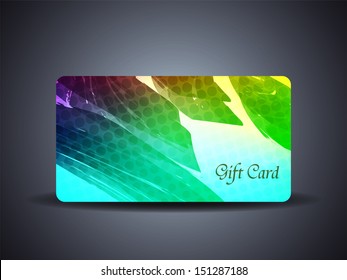 abstract beautiful gift card design. vector illustration