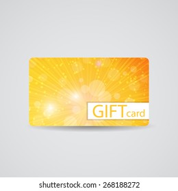 Abstract Beautiful Gift Card Design, Vector Illustration.